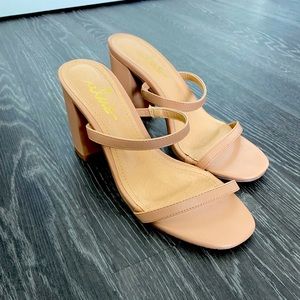 Lulus 2 strap sandal heels. Size 8.